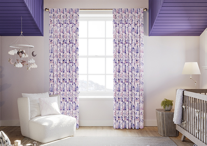 Magic Castle, Fairy Purple - Made to Measure Curtains - Image 3